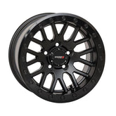 System 3 SB-9 Beadlock 15" Wheels Matte Black +10mm Polaris RZR Turbo R & Pro R Ranger 1500 Xpedition