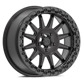 Valor V09 Beadlock 17" Wheels Brushed Charcoal Polaris RZR Turbo R & Pro R Ranger 1500 Xpedition