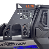 Polaris Xpedition Headache Rack 1/2 Rack by AJK Offroad Right Side Straight On Close Up