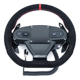 Can-Am Maverick R EVP.MOde Multifunction Steering Wheel with Carbon Fiber Paddles and Quick-Release Hub Adapter Kit