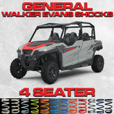 Polaris General 4 Seater Tender Spring Kit (Walker Evans Shocks)(Non XP)