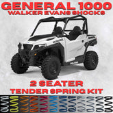Polaris General 2 Seater Tender Spring Kit (Walker Evans Shocks)(Non-XP)