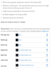 PRP GT/S.E. Suspension Seat Black