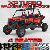 Polaris RZR XP Turbo 4 Seater Tender Spring Kit (Walker Evans Shocks)
