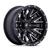 MSA M49 Creed 16" Wheels/Rims Matte Black/Machined Honda Rincon Yamaha Rhino Kawasaki Brute Force Suzuki KingQuad