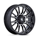 MSA ThunderLips 14" Wheels Black/Machined Polaris RZR 1000 XP / Ranger XP 900/1000