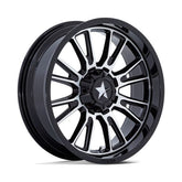 MSA ThunderLips 20" Wheels Black/Machined Polaris RZR 1000 XP / Ranger XP 900/1000