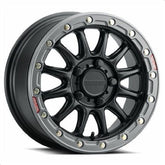 Raceline Alpha Beadlock 15" Wheels Black +25mm Polaris RZR Turbo R & Pro R Ranger 1500 Xpedition