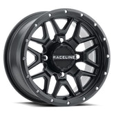 Raceline Krank ATV Wheels/Rims Black 14" Honda Rincon Yamaha Rhino Kawasaki Brute Force Suzuki KingQuad