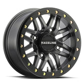 Raceline Ryno Beadlock 15x10 Wide Wheels Gunmetal Kawasaki Mule Pro FXT KRX