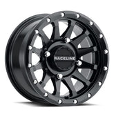 Raceline Trophy ATV Wheels/Rims Black 14" Honda Rincon Yamaha Rhino Kawasaki Brute Force Suzuki KingQuad