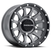 Raceline Trophy ATV Wheels/Rims Grey 14" Honda Rincon Yamaha Rhino Kawasaki Brute Force Suzuki KingQuad