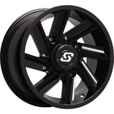 Sedona Chopper ATV Wheels/Rims Black 14" Honda Rincon Yamaha Rhino Kawasaki Brute Force Suzuki KingQuad
