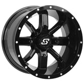 Sedona Hollow Point 14x10 Wheels Black 14" Kawasaki Mule Pro FXT KRX