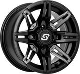 Sedona Rukus ATV Wheels/Rims Black 14" Honda Rincon Yamaha Rhino Kawasaki Brute Force Suzuki KingQuad