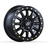 Sedona Sano Beadlock 15x7 Wheels Black Polaris RZR Turbo R & Pro R Ranger 1500 Xpedition