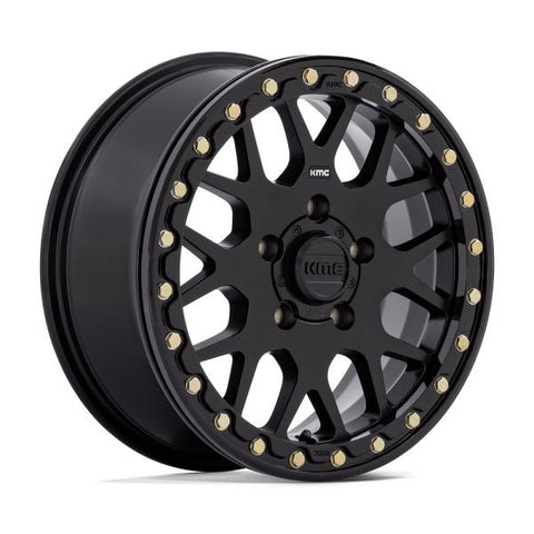 KMC Grenade Beadlock 15" Wheels Black (+38mm) Polaris RZR Turbo R & Pro R Ranger 1500 Xpedition