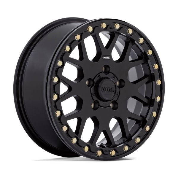 KMC Grenade Beadlock 15" Wheels Bk (+38mm) Polaris RZR Turbo R & Pro R Ranger 1500 Xpedition