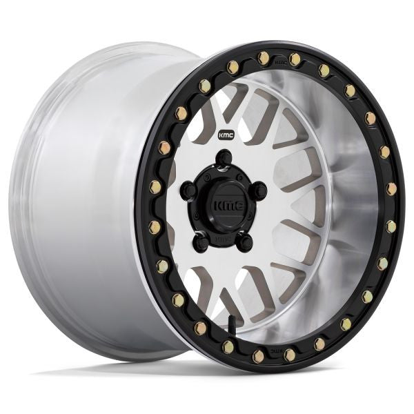 KMC Grenade Beadlock 15" Wheels Machined (+0mm) Polaris RZR Turbo R & Pro R Ranger 1500 Xpedition
