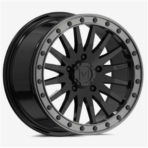 Valor V06 15x8 / 15x10 Wheels Gloss Black Polaris RZR Turbo R & Pro R Ranger 1500 Xpedition