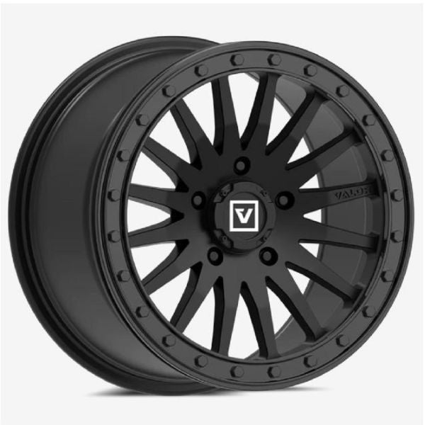 Valor V06 15" Wheels Satin Black Polaris RZR Turbo R & Pro R Ranger 1500 Xpedition