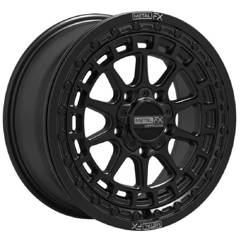 MetalFX Outlaw R Beadlock 15" Wheel Black Polaris RZR Turbo R & Pro R Ranger 1500 Xpedition