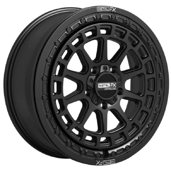MetalFX Outlaw R Beadlock 17" Wheel Black Polaris RZR Turbo R & Pro R Ranger 1500 Xpedition