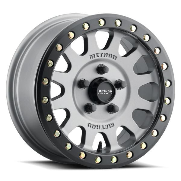 Method 401 Beadlock 15" Wheels Titanium Polaris RZR Turbo R & Pro R Ranger 1500 Xpedition