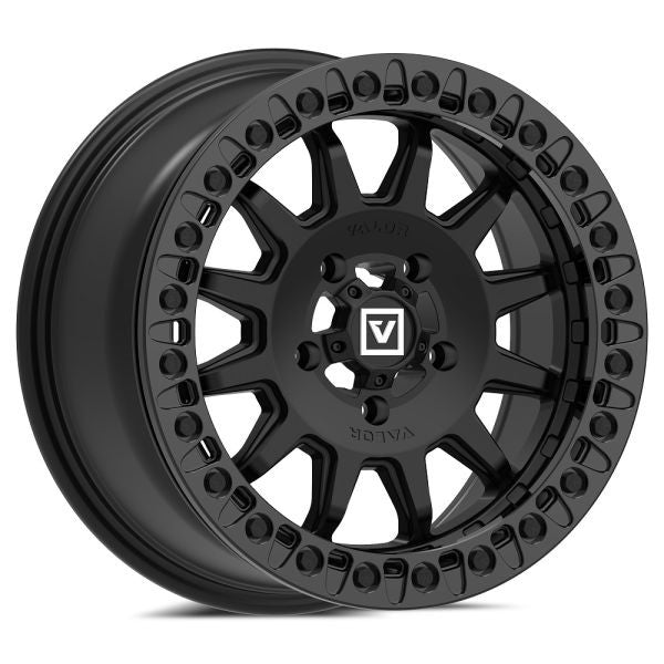 Valor V09 Beadlock 15" Wheels Black Polaris RZR Turbo R & Pro R Ranger 1500 Xpedition