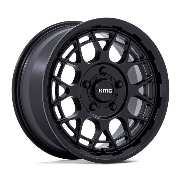KMC Technic 15" Wheels Matte Black Polaris RZR Turbo R & Pro R Ranger 1500 Xpedition