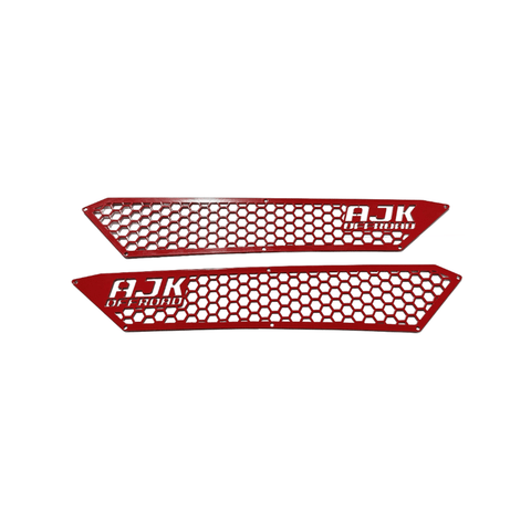 Polaris RZR XP Vent Cover 2024 model year  AJK Offroad Indy Red