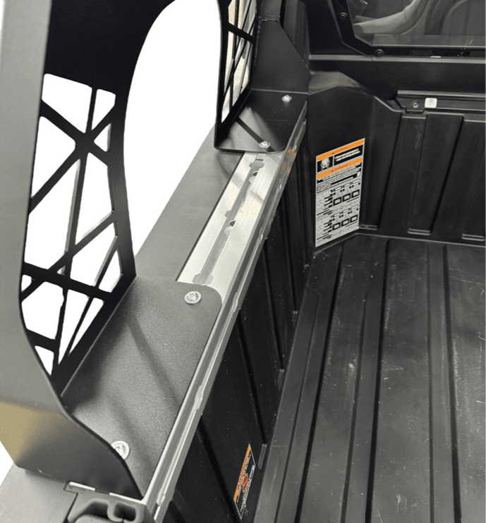 Polaris Xpedition Headache Rack 3/4 Rack  by AJK Offroad Interior of Mounting