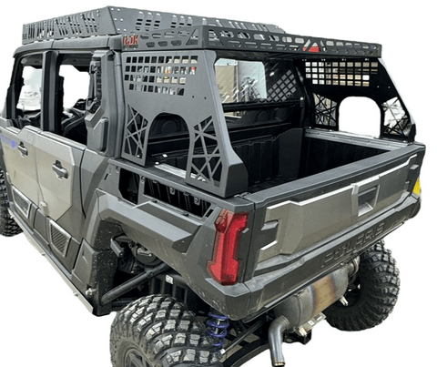 Polaris Xpedition Headache Rack 3/4 Rack  by AJK Offroad Left Side View