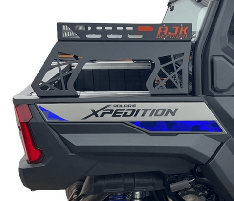 Polaris Xpedition Short Headache Rack 3/4 Rack by AJK Offroad Right Side Close Up with No Kits