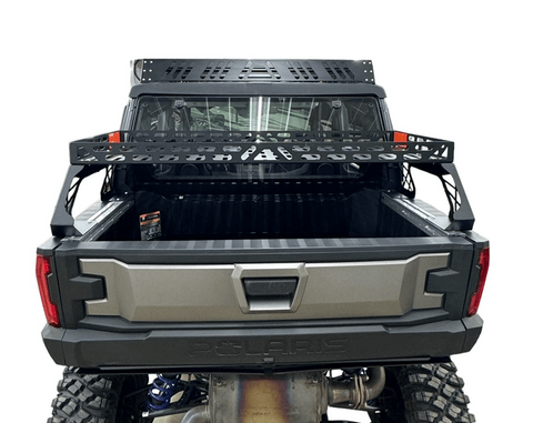 Polaris Xpedition Short Headache Rack 3/4 Rack by AJK by Offroad Back Eye Level View