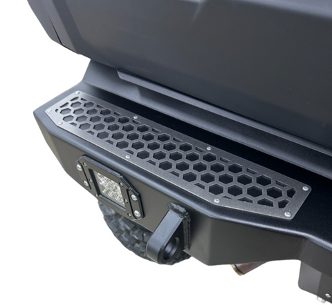 Polaris Xpedition Rear Bumper by AJK Offroad Close Up of Left Bumper