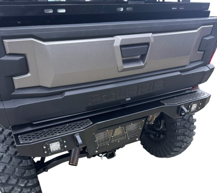Polaris Xpedition Rear Bumper by AJK Offroad Rear Side Angle