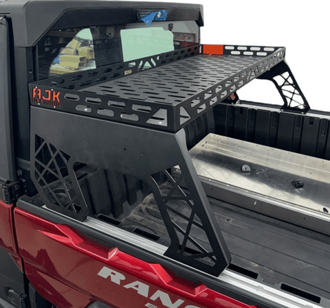 Polaris Ranger 1500XD Short Headache Rack 3/4 Rack by AJK Offroad High Side View