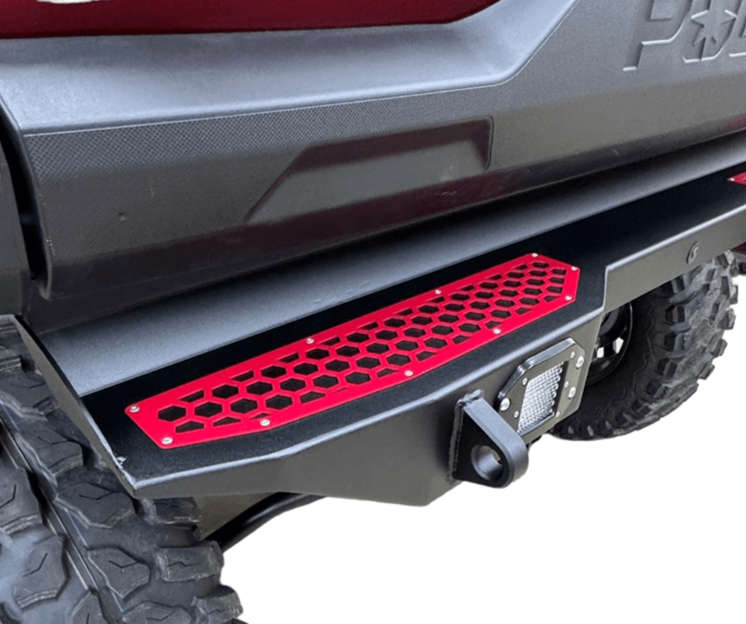 Polaris Ranger 1500XD Rear Bumper by AJK Offroad Close Up of Left Side