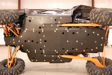 Trail Armor Polaris RZR XP 1000 (including the High Lifter, Trails and Rocks, Sport, Premium, Ultimate Editions), RZR XP Turbo, RZR 1000 XP Turbo S and Turbo S Velocity Full Skids with Slider Nerfs or Nerf for Extreme Kick Out Steel Sliders