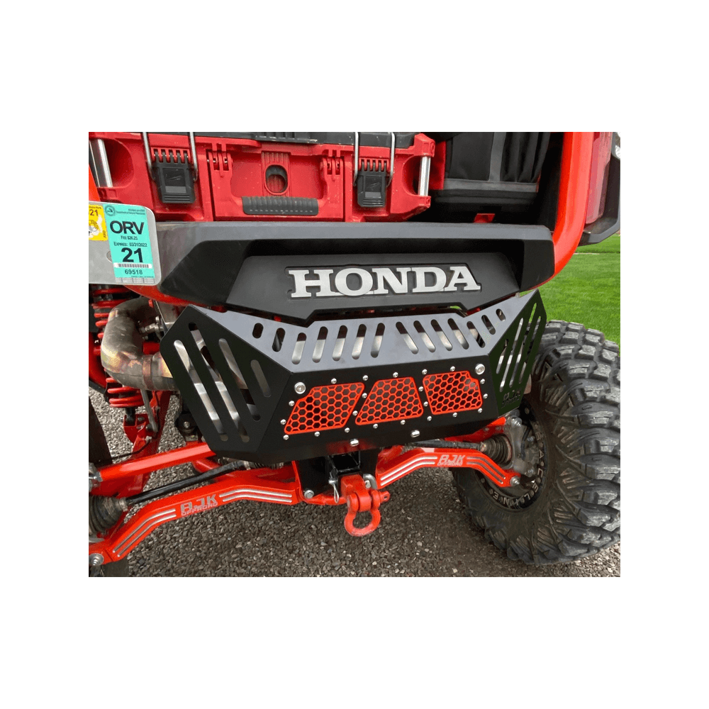 Honda Talon Exhaust Cover  AJK Offroad Black