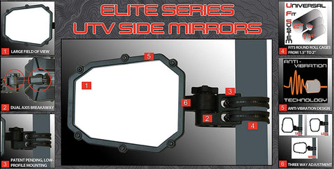 ATVTek Folding Side Mirrors