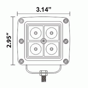 Cube Flood Light  AJK Offroad