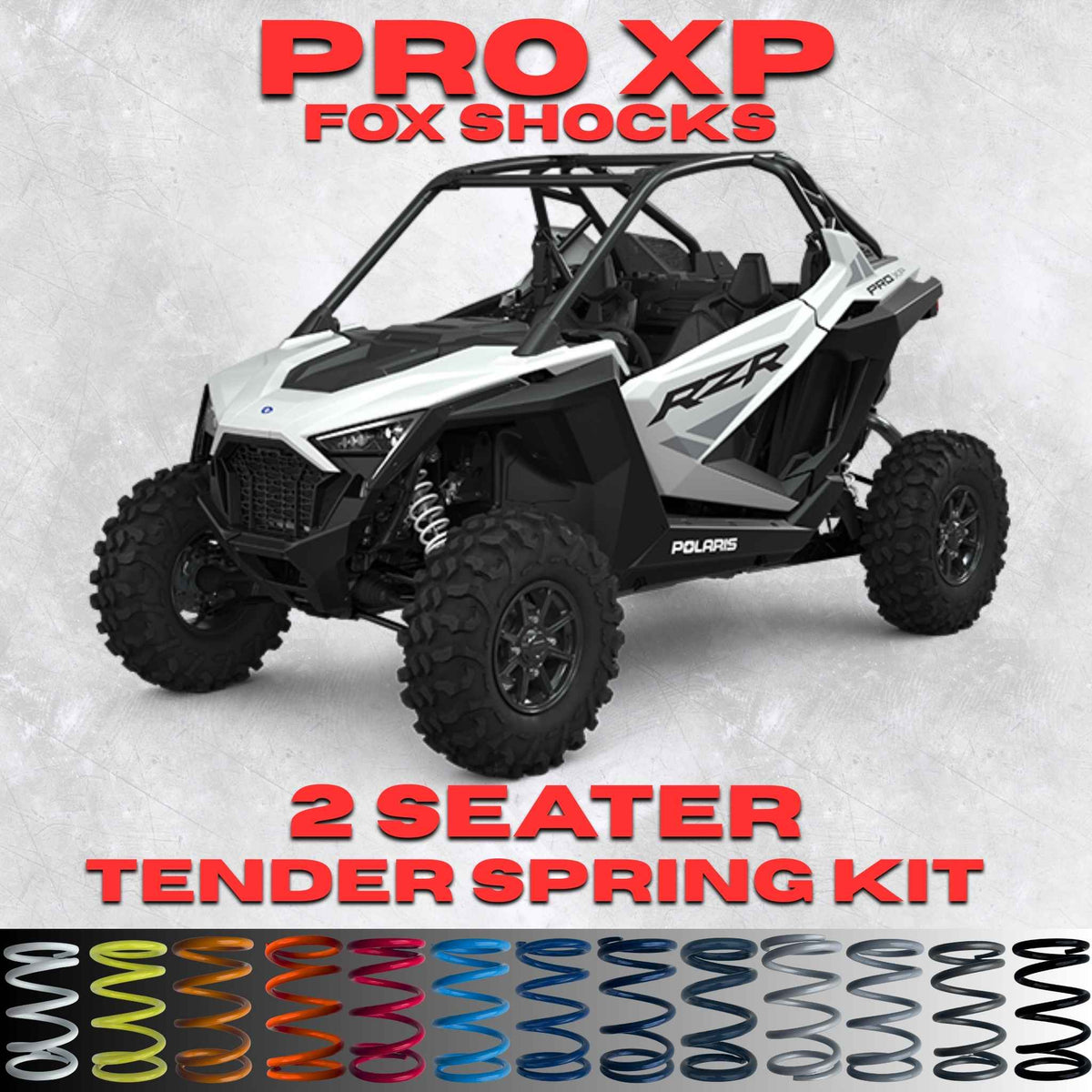 Polaris RZR Pro XP 2 Seater Tender Spring Kit (Fox Shocks)