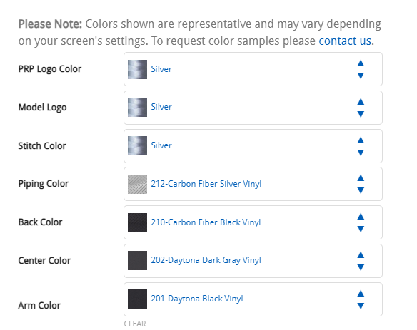 PRP GT/S.E. Suspension Seat Black/Carbon Fiber/ Silver