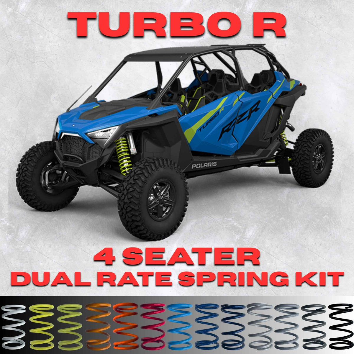 Polaris RZR Turbo R 4 Seater Dual Rate Spring Kit