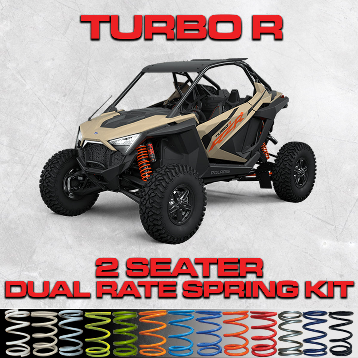 Polaris RZR Turbo R 2 Seater Dual Rate Spring Kit