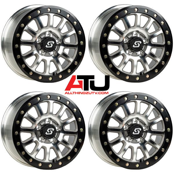 Sedona Sano Beadlock 15x7 Wheels Cast Polaris RZR Turbo R & Pro R Ranger 1500 Xpedition