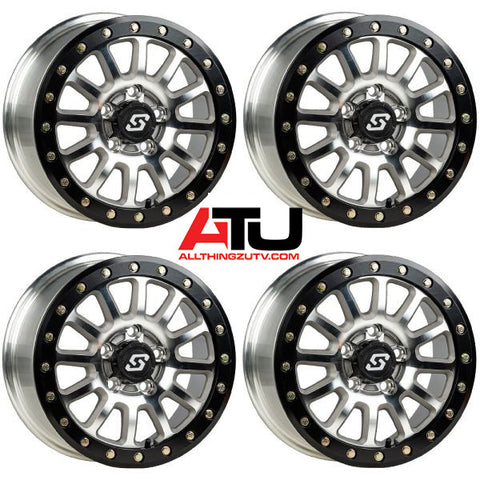 Sedona Sano Beadlock 15x7 Wheels Cast Polaris RZR Turbo R & Pro R Ranger 1500 Xpedition