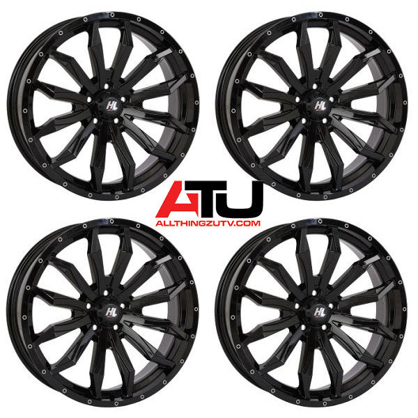 High Lifter by STI HL21 20" Wheels Black Polaris RZR Turbo R & Pro R Ranger 1500 Xpedition